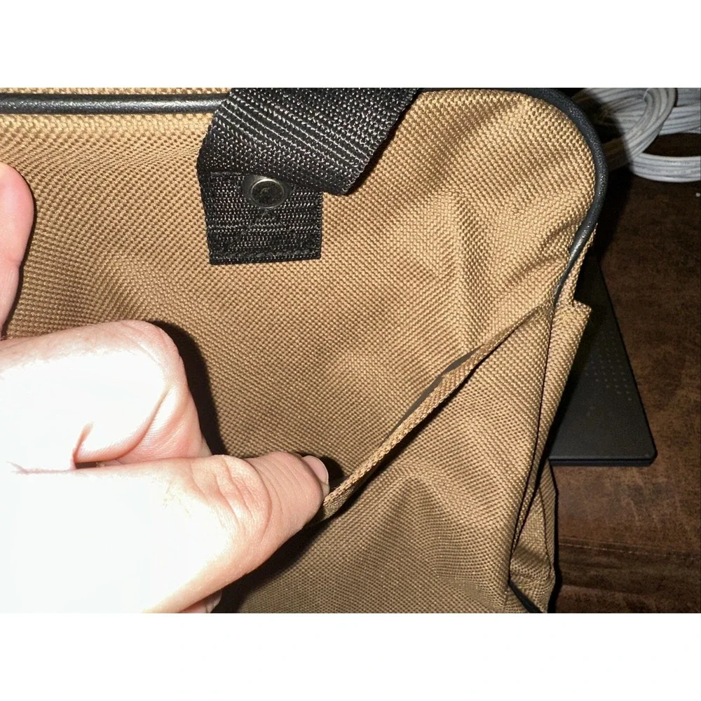 Chaps Brown Duffle Bag Unisex Sports Carry On Travel Gym Luggage Weekend 16x10